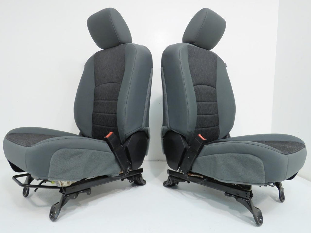 2009 - 2018 Dodge Ram Front Bucket Seats, Diesel Gray Cloth w/ Power Driver