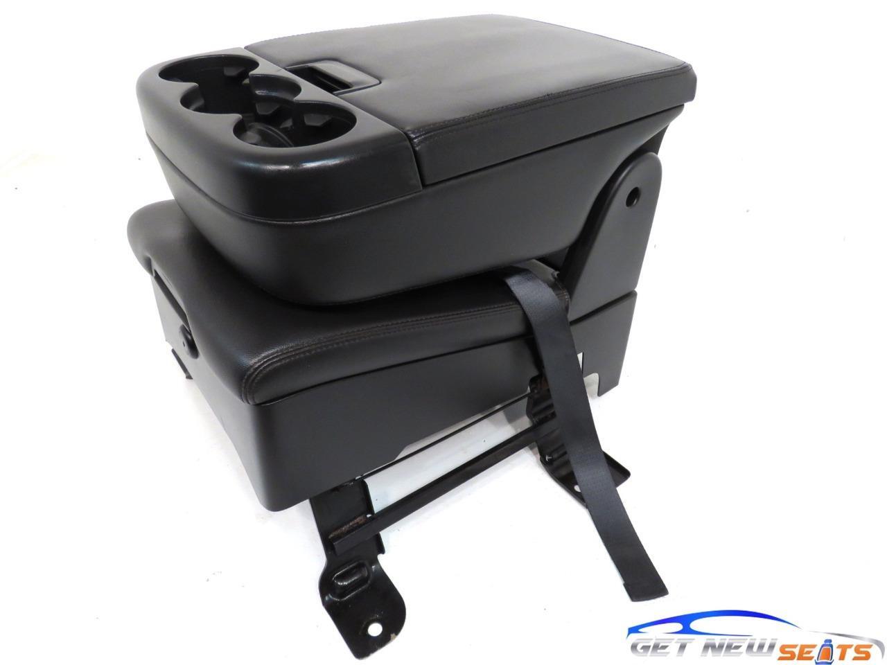 07 - 14 Chevy Silverado GMC Sierra Tahoe Yukon Black Leather Jump Seat Console