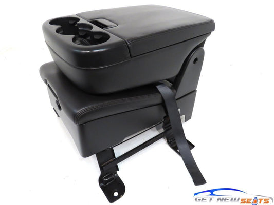 07 - 14 Chevy Silverado GMC Sierra Tahoe Yukon Black Leather Jump Seat Console