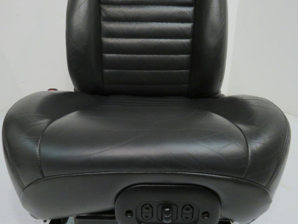 1994 - 2004 Ford Mustang Convertible Seats, GT Black Leather w/ Power Driver OEM