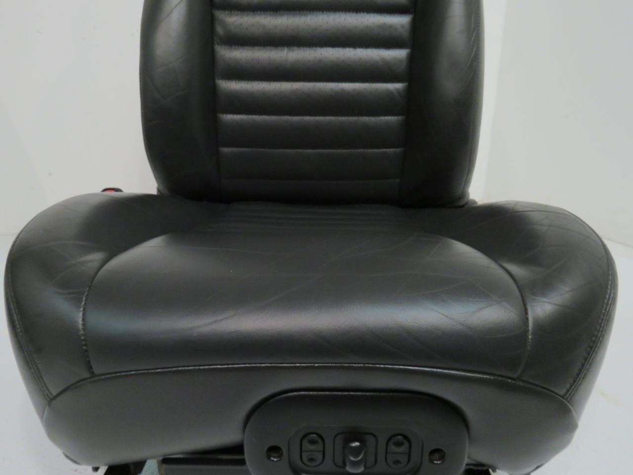 1994 - 2004 Ford Mustang Convertible Seats, GT Black Leather w/ Power Driver OEM