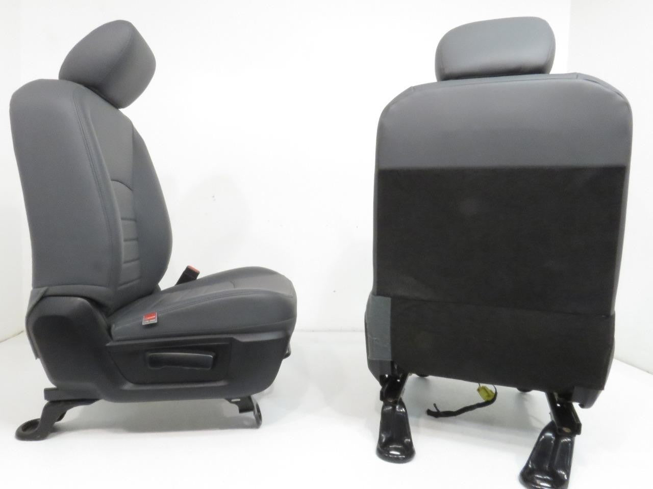 2009-2018 Dodge Ram Front Seats Pair, OEM Work Grade Gray Vinyl Manual LH RH
