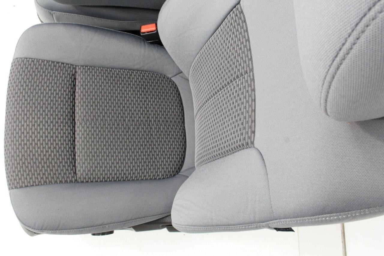 1999 - 2016 Ford Super Duty Front Seats, XL Steel Gray Cloth Bench w/ Jumpseat