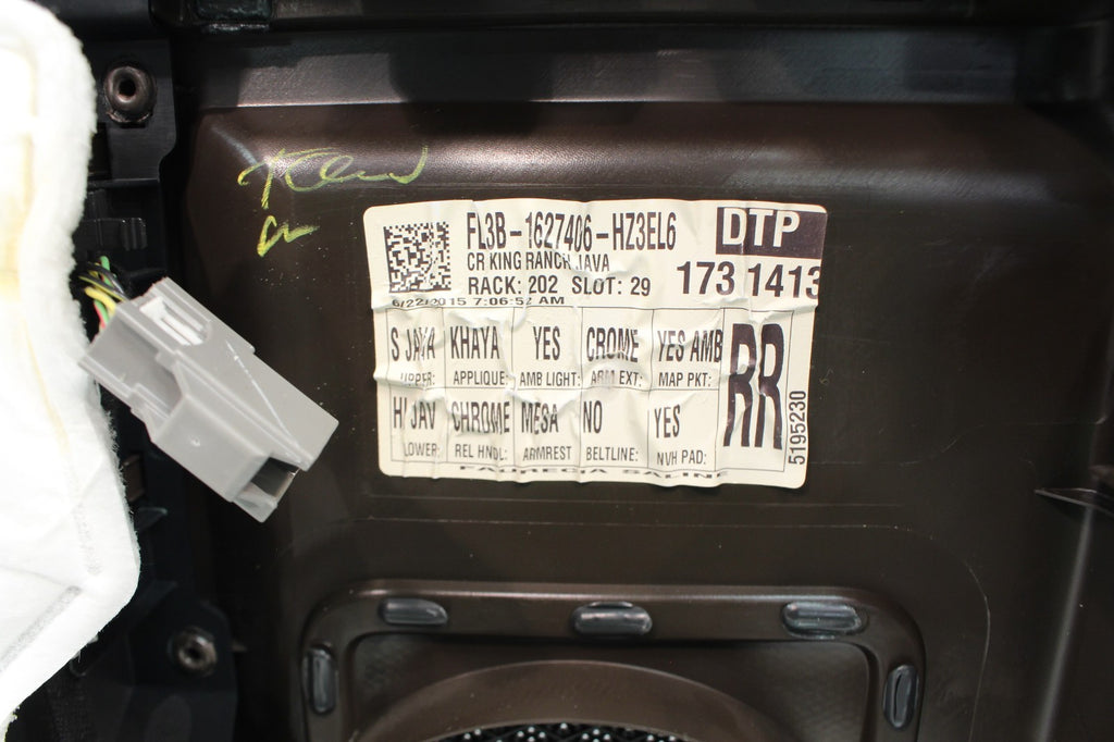 2015 - 2022 Ford F150 Super Duty Door Panel Set, King Ranch Brown, Crew Cab OEM