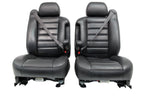 2003 - 2007 Hummer H2 Seats Set, Black Leather Powered Heated OEM