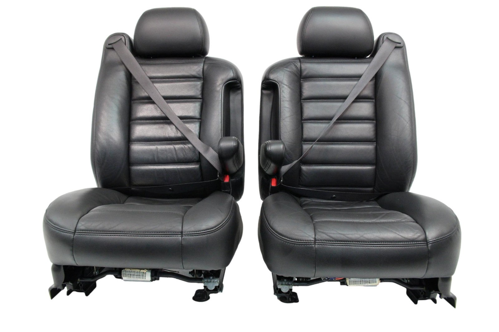 2003 - 2007 Hummer H2 Seats Set, Black Leather Powered Heated OEM