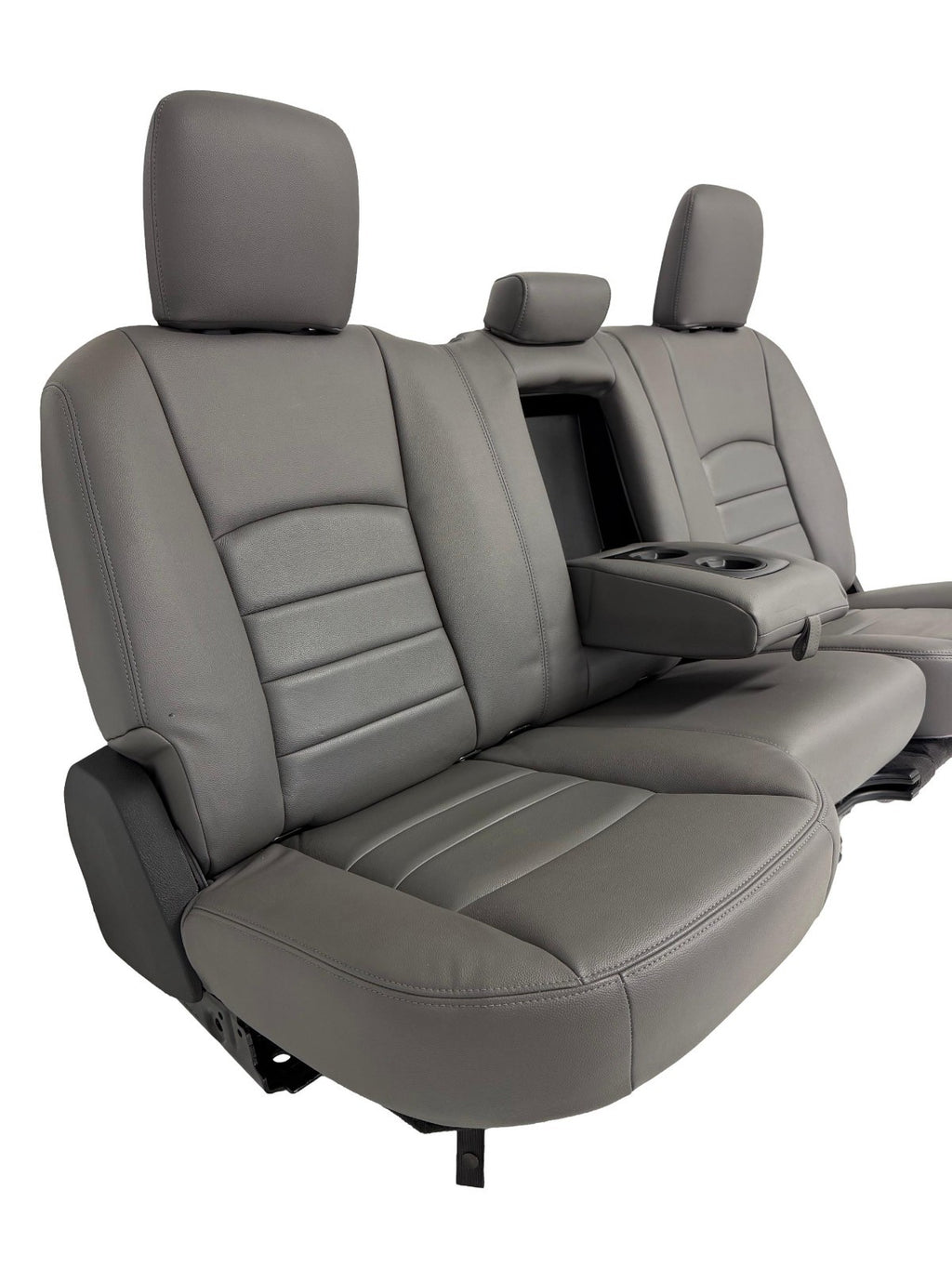 2009 - 2018 Dodge Ram Seats Set Crew Cab, Alea Gray Leather w/ OEM Power Driver