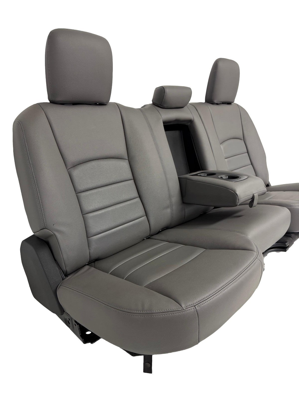 2009 - 2018 Dodge Ram Seats Set Crew Cab, Alea Gray Leather w/ OEM Power Driver