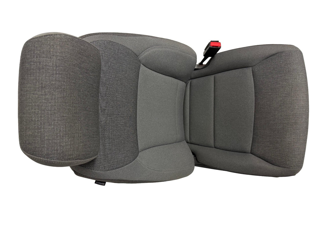2021-2026 Ford F-150 Front Seats, XLT Mid 302A Gray Cloth OEM Dual Power Heated