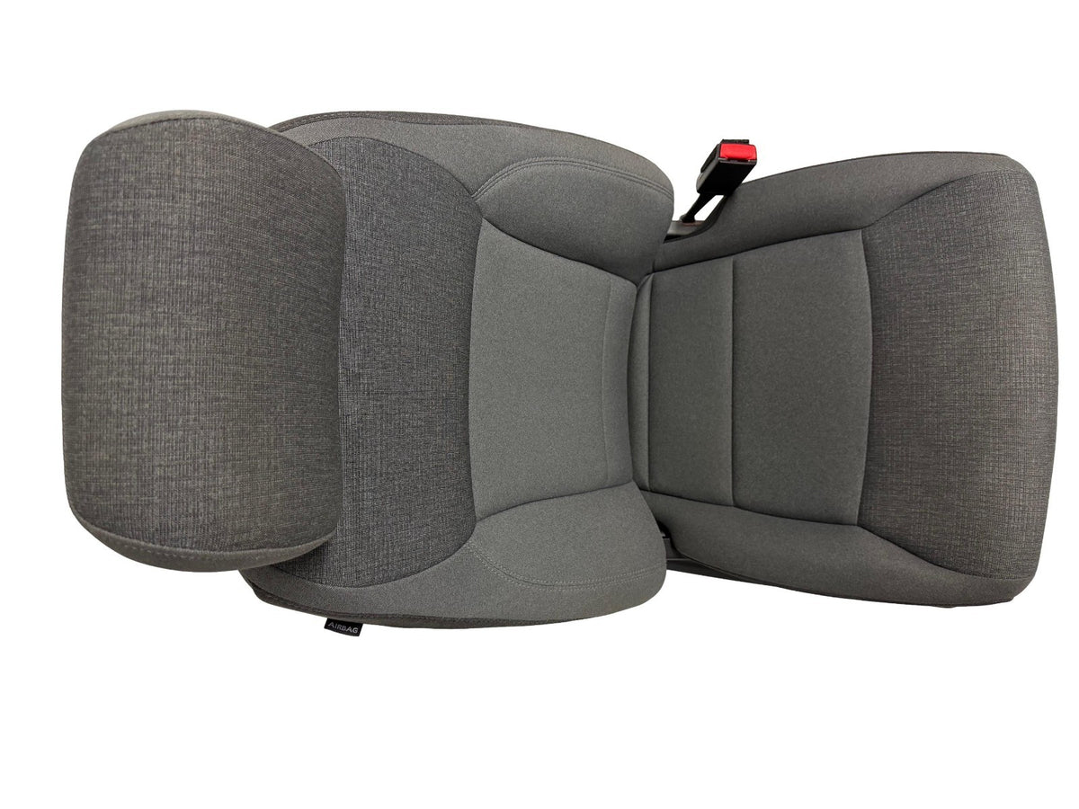 2021-2026 Ford F-150 Front Seats, XLT Mid 302A Gray Cloth OEM Dual Power Heated