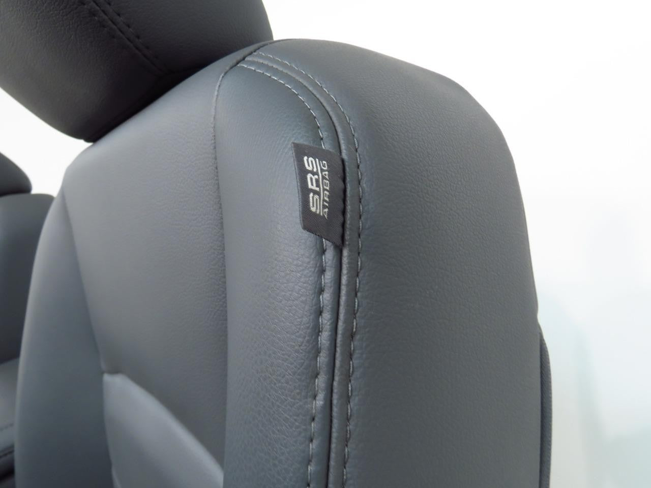 2009-2018 Dodge Ram Front Seats Set, Work Grade Gray Vinyl Split Bench Manual