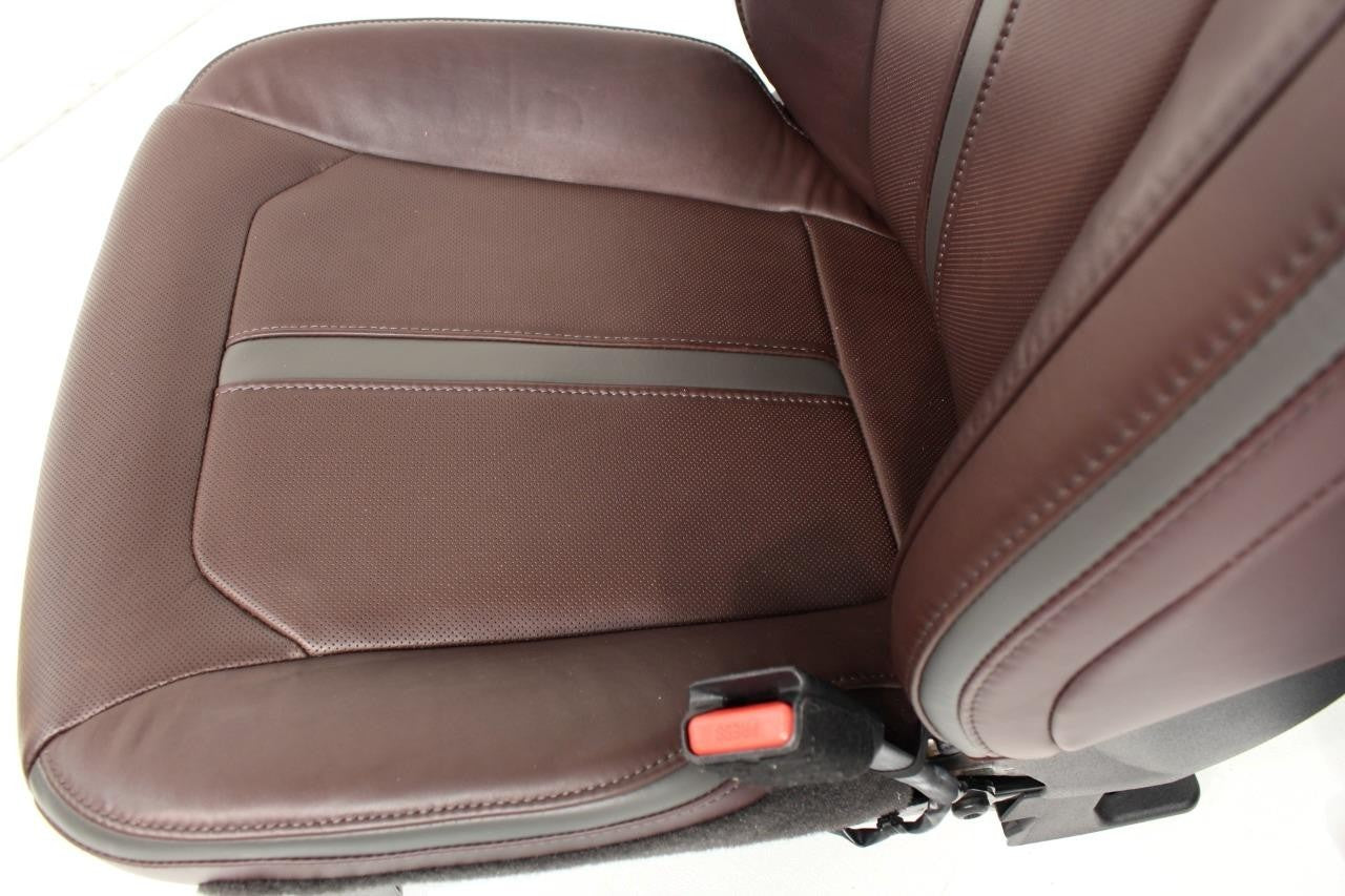 2015 - 2022 Ford F150 Super Duty Platinum Seats Set, Brunello Leather Heat Cool