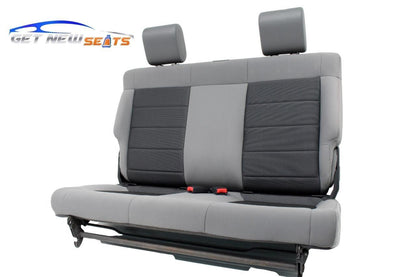 2007 - 2018 Jeep Wrangler JK (2-Door) Gray Cloth Rear Seat 2008 2009 2010 2011