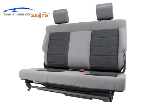 2007 - 2018 Jeep Wrangler JK (2-Door) Gray Cloth Rear Seat 2008 2009 2010 2011