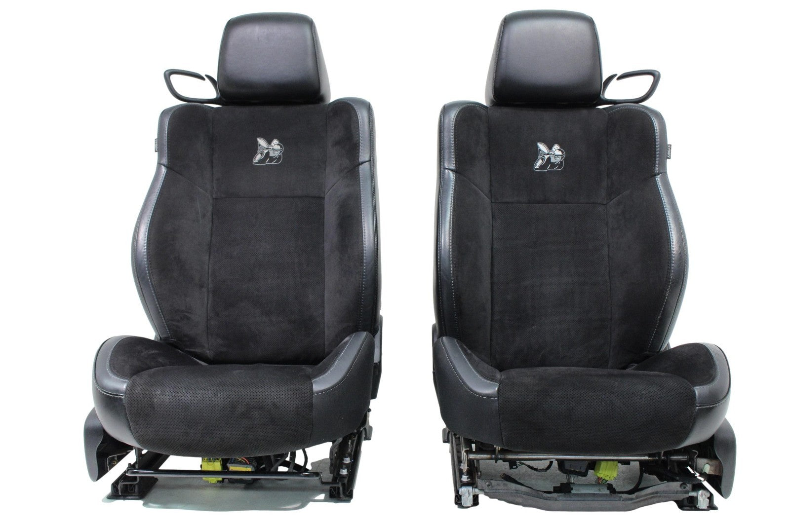 2008 - 2023 Dodge Challenger Seats, Black Leather w/ Alcantara Suede, Scat Pack