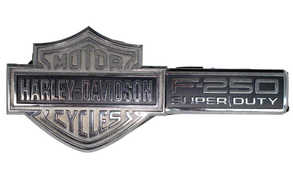 2003 - 2007 Ford F250 Super Duty Harley Davidson Fender Emblems Badges Pair OEM