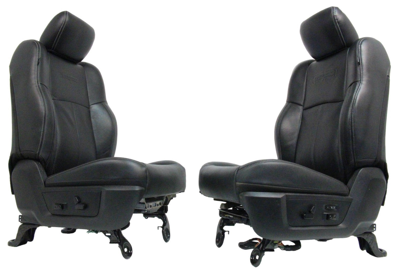 2002 - 2018 Ram Front Seats, Laramie Black Leather Heated Cooled w/ Memory