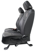 2007 - 2018 Jeep Wrangler JKU Seats Set, Oscar Mike Black Leather Freedom Edtn