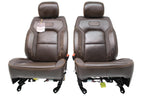 2019 - 2025 Ram 1500 Longhorn Saddle Leather Heated & Cooled Front Seats Takeout