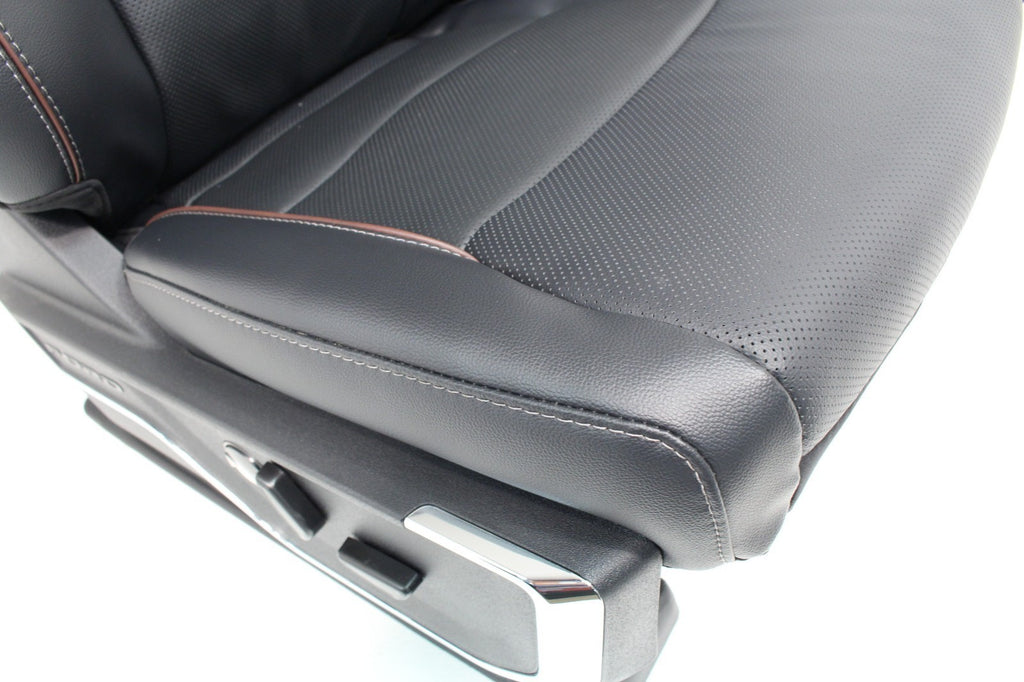 2023+ Ford Super Duty Seats Set, Crew Lariat Sport Black Leather Brown NEW