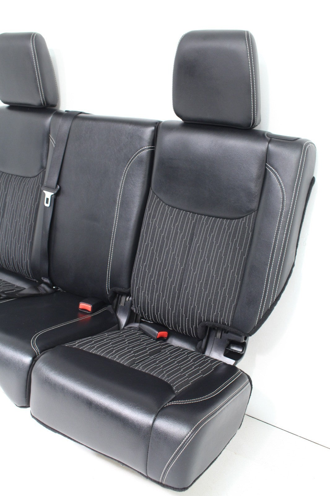 2007 - 2018 Jeep Wrangler JKU Seats Set, Oscar Mike Black Leather Freedom Edtn