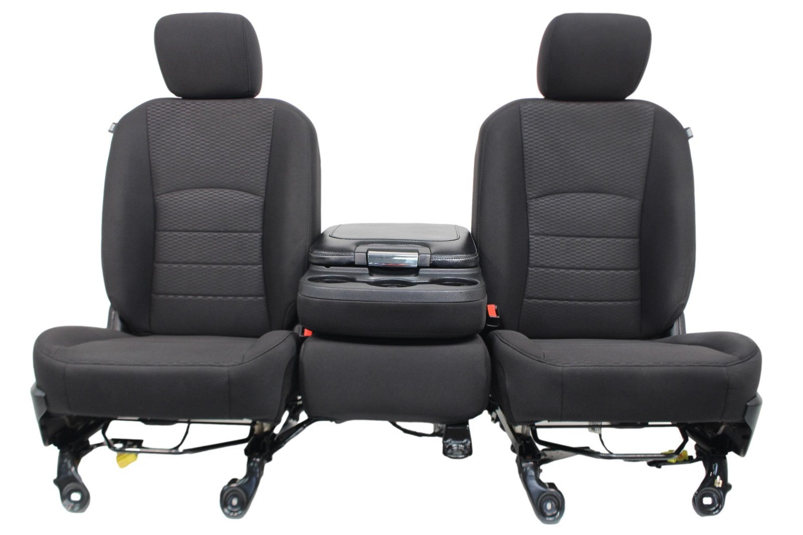 2002 - 2024 OEM Dodge Ram Front Seat, Split Bench, Manual Black Cloth w Jumpseat