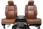 2002 - 2018 Ram Longhorn Seats Set, Crew Cab Cattle Brown Leather Heat & Cool