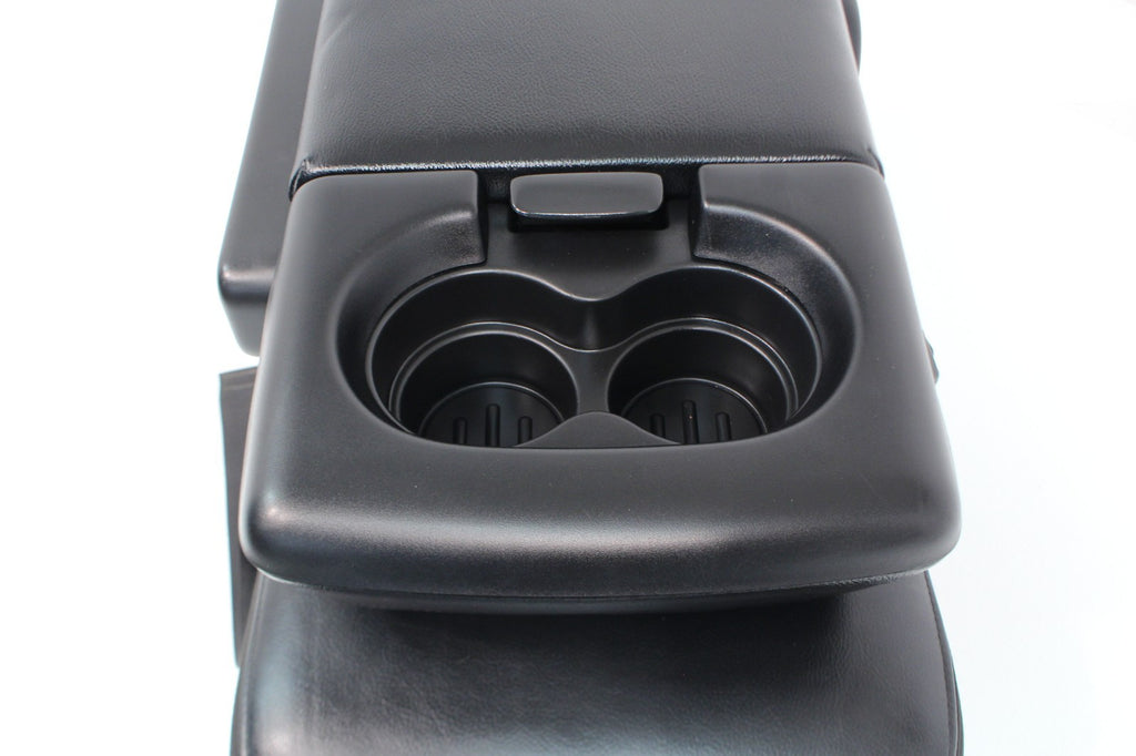 2004 - 2008 Ford F150 Center Jump Seat, OEM Lariat Black Leather Folding Console