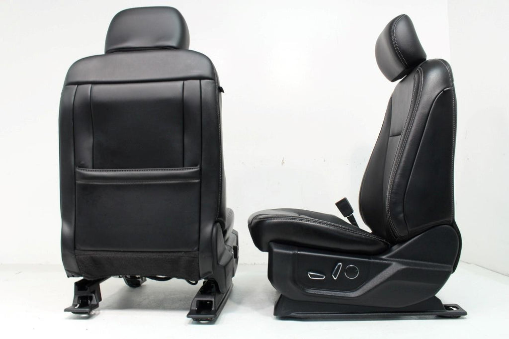 2015-2022 Ford F150 Super Duty Lariat Front Seats, Black Leather Heat Ventilated
