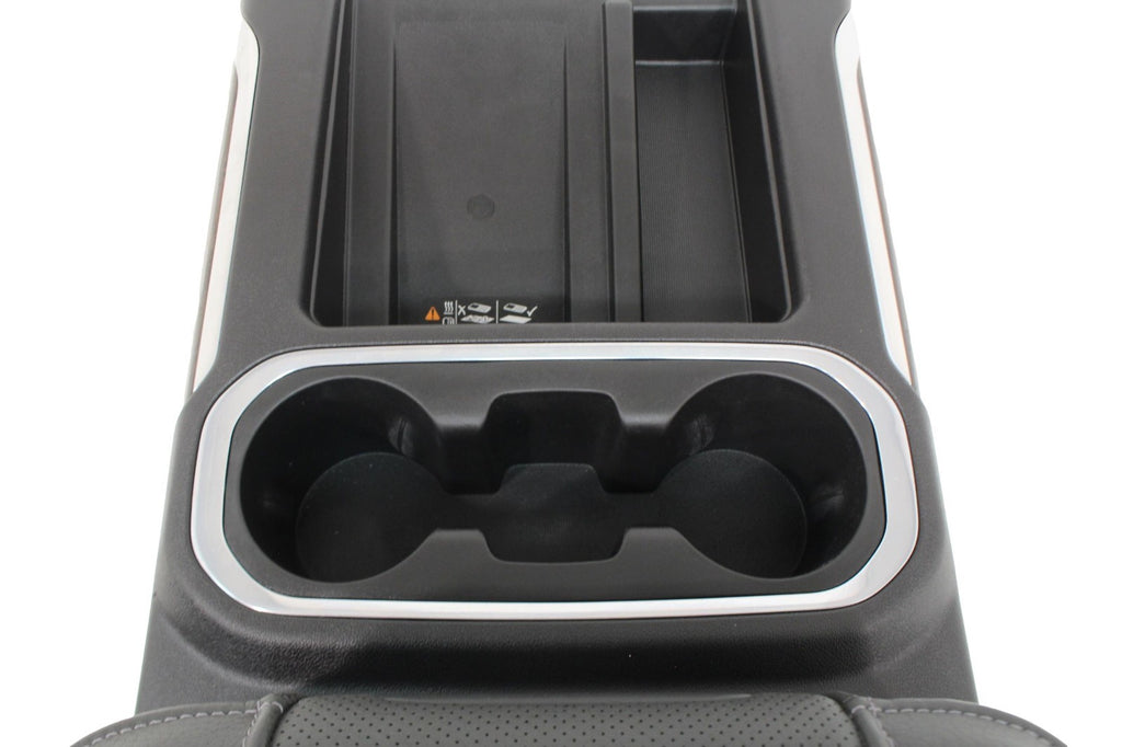 2019 - 2023 GMC Sierra Chevy Silverado Center Console, Black w/ Woodgrain OEM