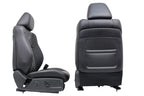 2011 - 2023 Chrysler 300 S Black Leather Front Seats, White Stitching, Heated