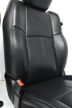2002 - 2018 Ram Front Seats, Laramie Black Leather Heated Cooled w/ Memory