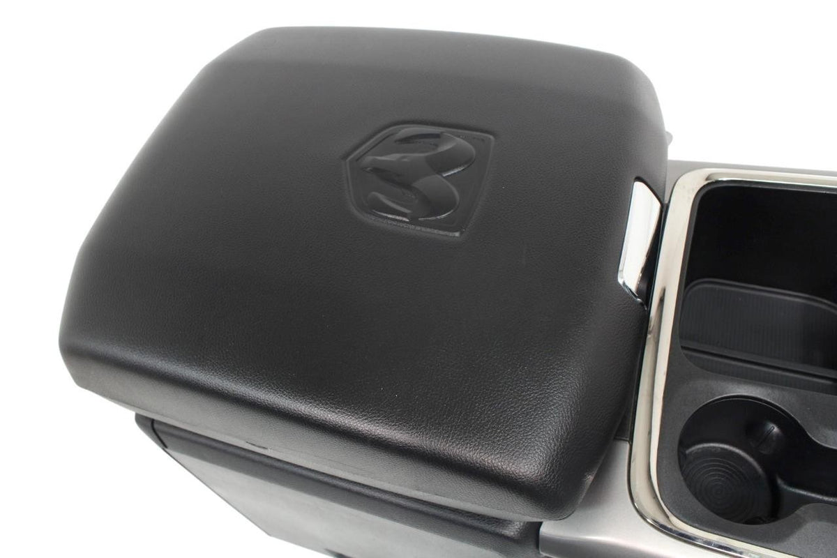 2013 - 2018 Dodge Ram Center Console, Black w/ Installation Brackets & Trim OEM
