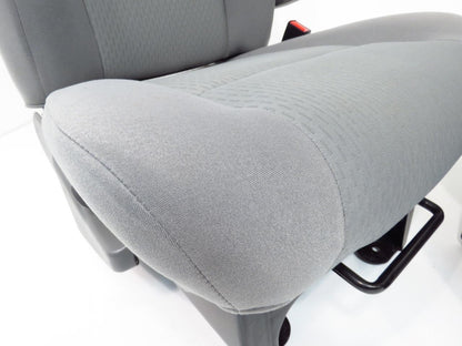 Ford VAN SEATS E150 E250 E350 front bucket VAN seats GRAY w/ ARMRESTS ECONOLINE