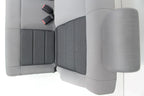 2007 - 2018 Jeep Wrangler JK (2-Door) Gray Cloth Rear Seat 2008 2009 2010 2011