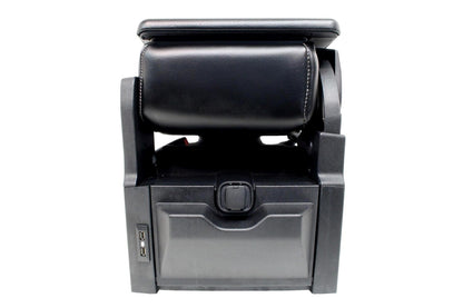 2015 - 2024 Ford F150 F250 Super Duty Jump Seat Center Console Black Leather Kit