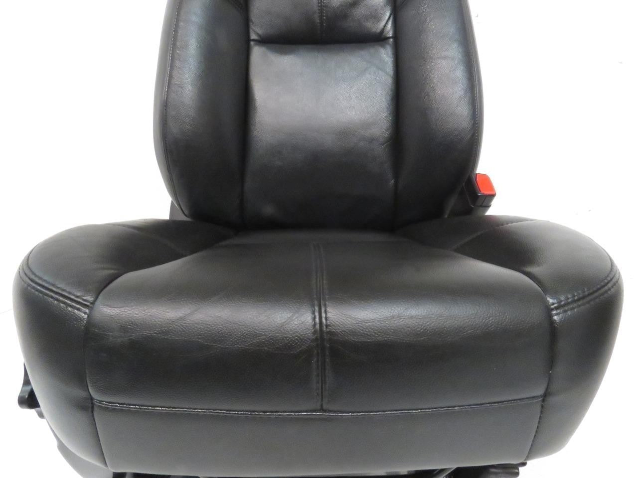 2007 - 2014 GM Silverado Tahoe Front Seats, LT Black Leather Lumbar Power Heated