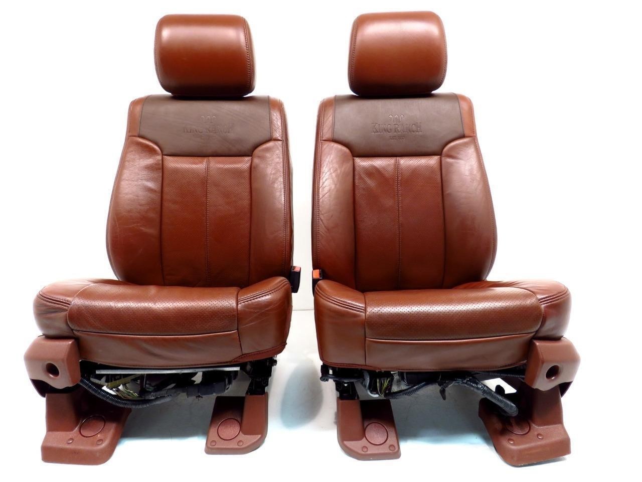 1999 - 2016 Ford Super Duty Front Seats, King Ranch Leather Power Heat Cool Crew