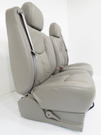 1999-2007 Sierra Silverado Seats, Pewter Gray Leather Power Driver w/o Armrests