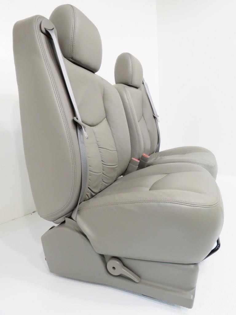 1999-2007 Sierra Silverado Seats, Pewter Gray Leather Power Driver w/o Armrests