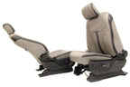 2015-2022 Ford F150 Super Duty Supercab Seats, XLT w/ Katzkin Earth Gray Leather