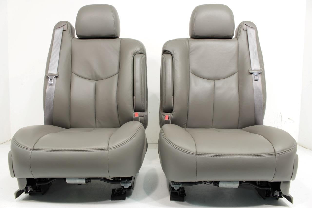 03 - 06 Silverado Sierra Tahoe Yukon Heated Power Leather Seats Neutral OEM