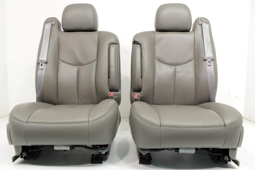 03 - 06 Silverado Sierra Tahoe Yukon Heated Power Leather Seats Neutral OEM