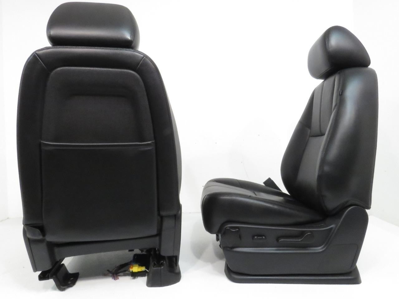 2007 - 2014 Sierra Silverado Front Seats, LT2 Black Leather, Heated & Powered