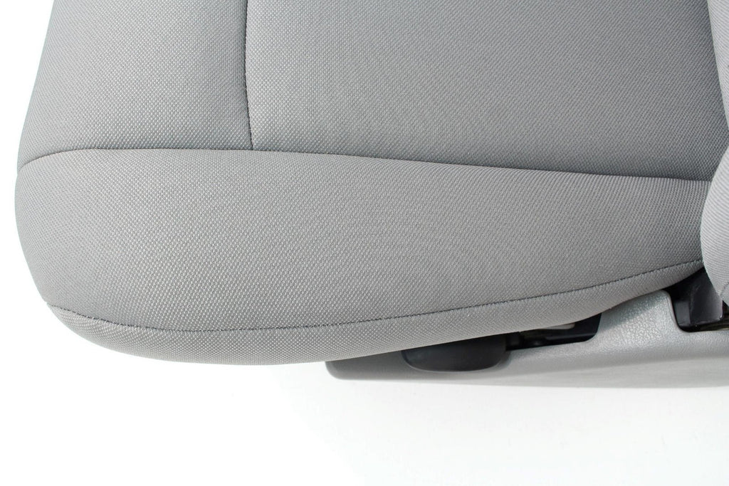Ford Econoline Front Bucket Seats, Gray Cloth w/ Folding Armrests, Fits 1997+