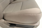 1999-2010 Ford Super Duty Stone Gray Cloth Bucket Seats with Folding Jump Seat
