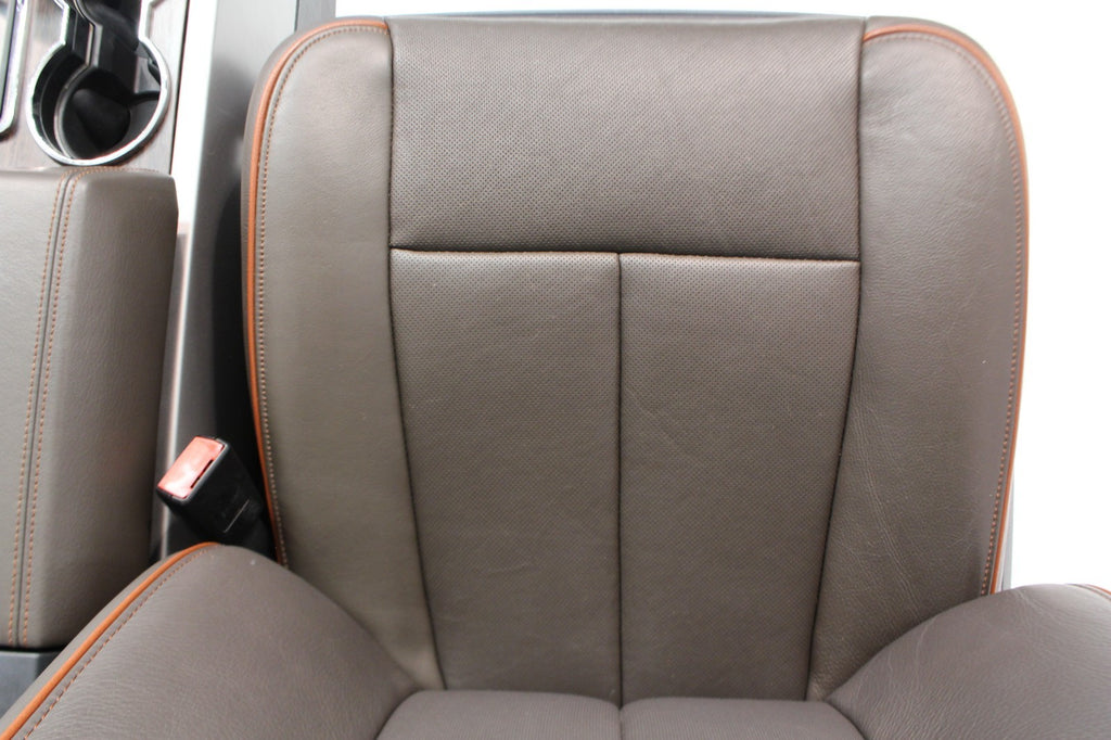 2015 - 2017 Ford Expedition King Ranch Seats 3 Row Set, Mesa Brown Leather OEM