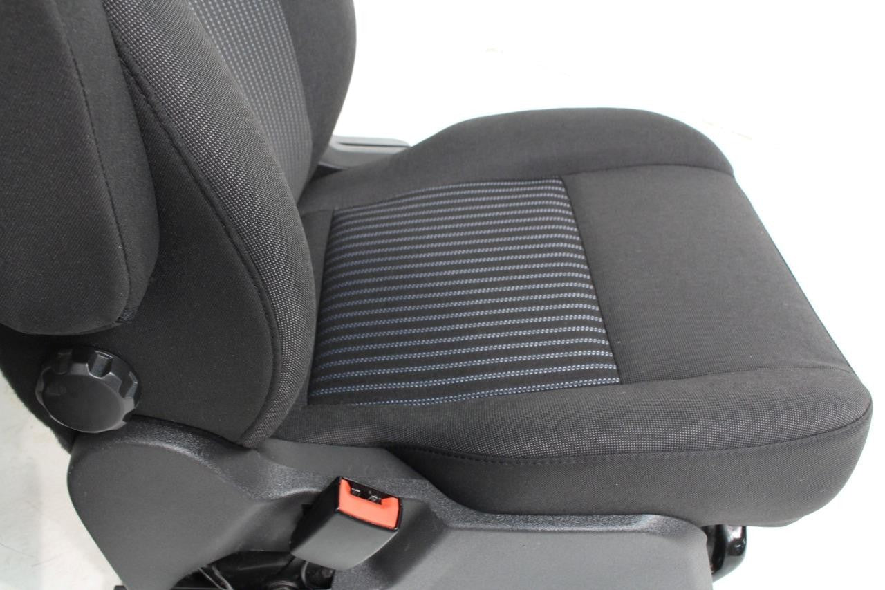 2015 - 2023 Ford Transit Black Cloth Front Bucket Seats with Armrests