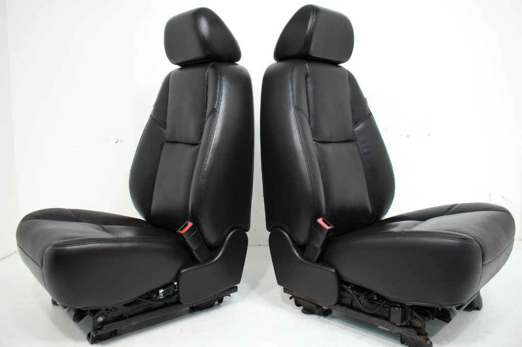 2007 - 2014 Sierra Chevy Silverado Front Seats, LTZ Black Leather Heated Cooled