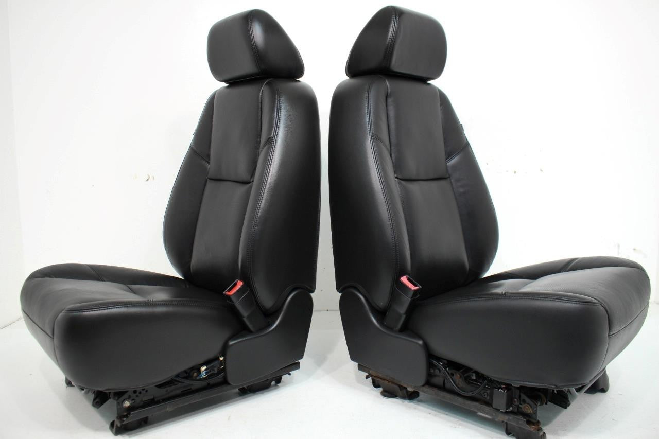 2007 - 2014 Sierra Chevy Silverado Front Seats, LTZ Black Leather Heated Cooled